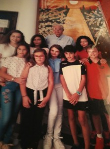 D. Antonio con sus alumnos de Campos del Río, meses antes de fallecer.